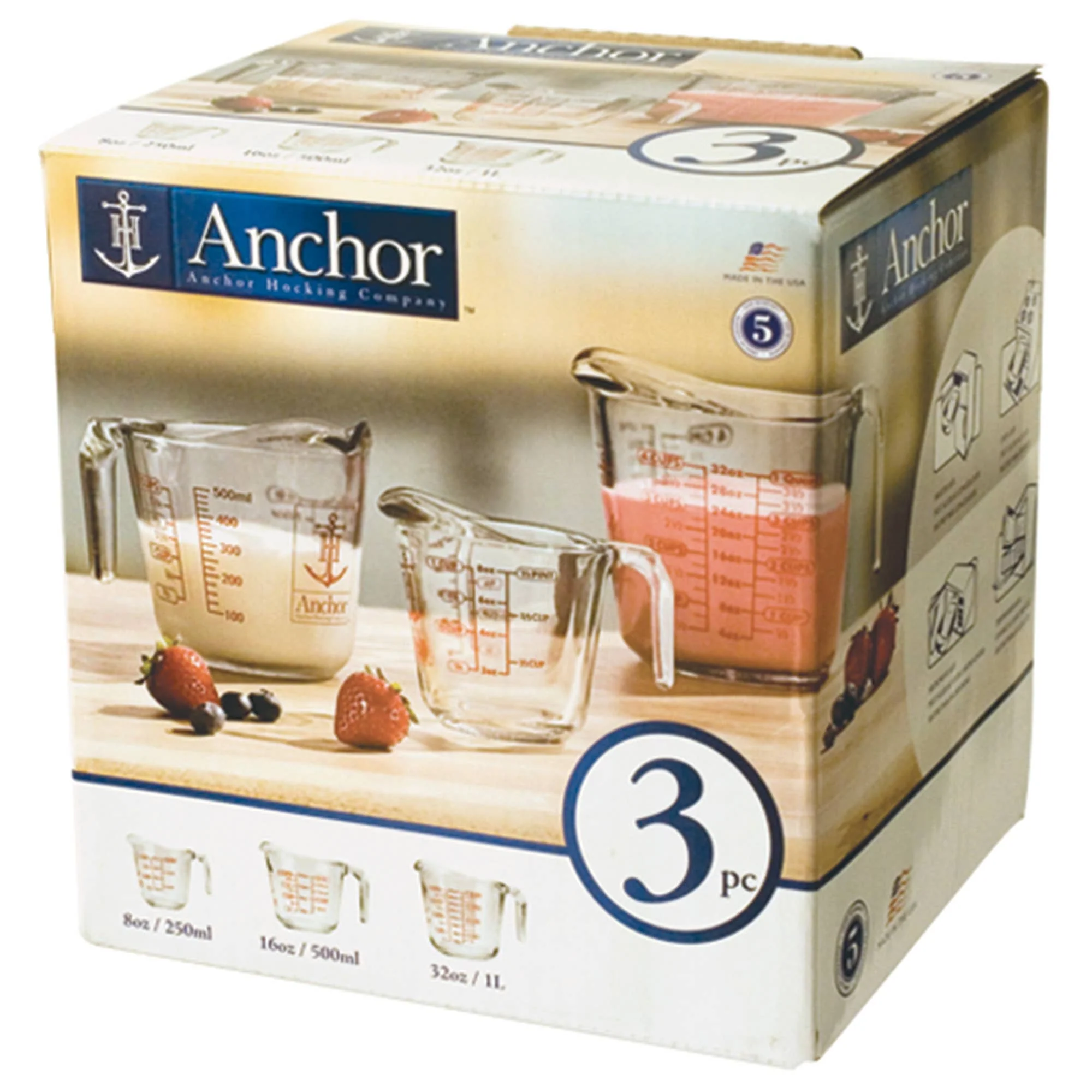 Liquid Measuring Cup Set, 3-Piece - Image 4