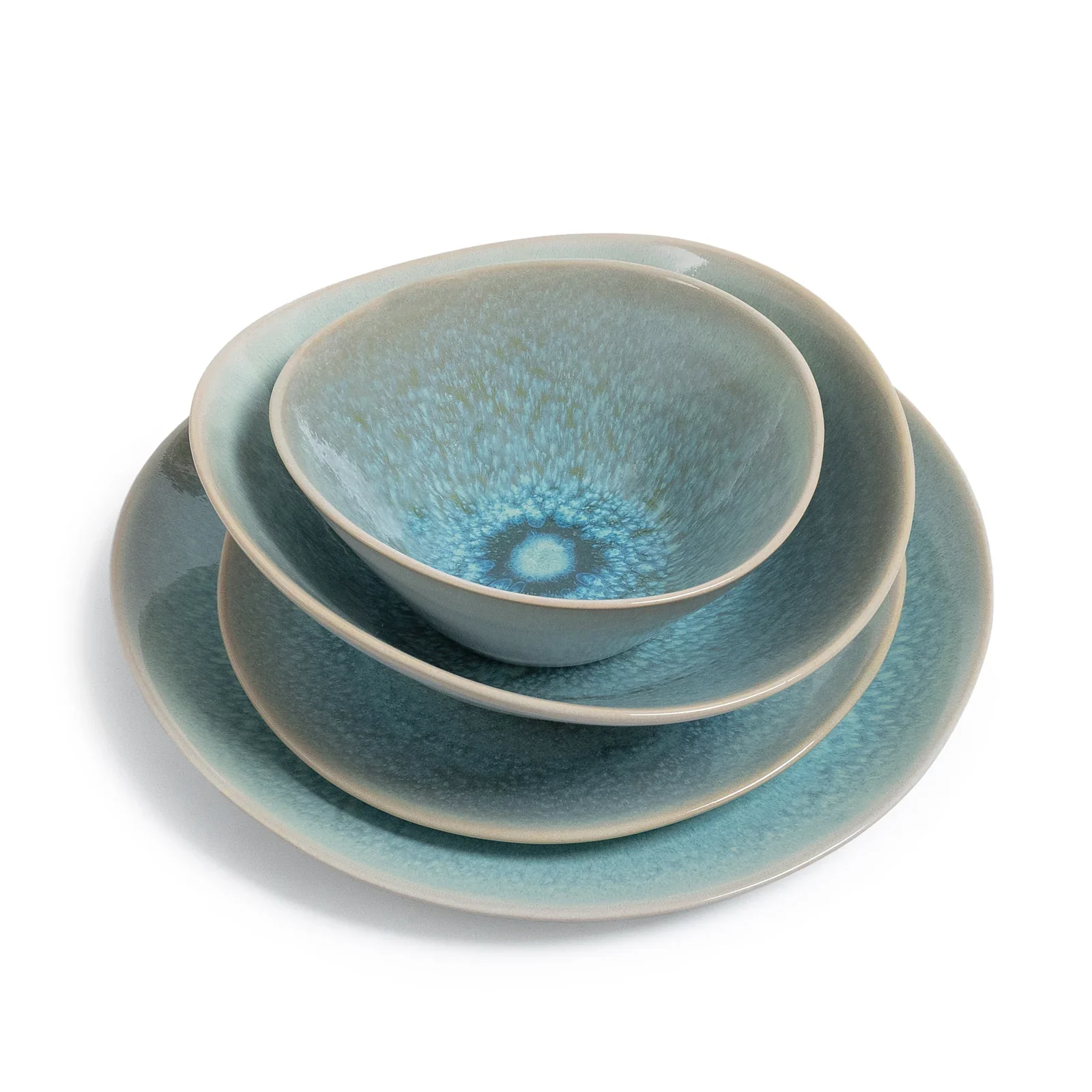 Simon Pearce Barre Pasta Bowl - Lagoon - Image 3