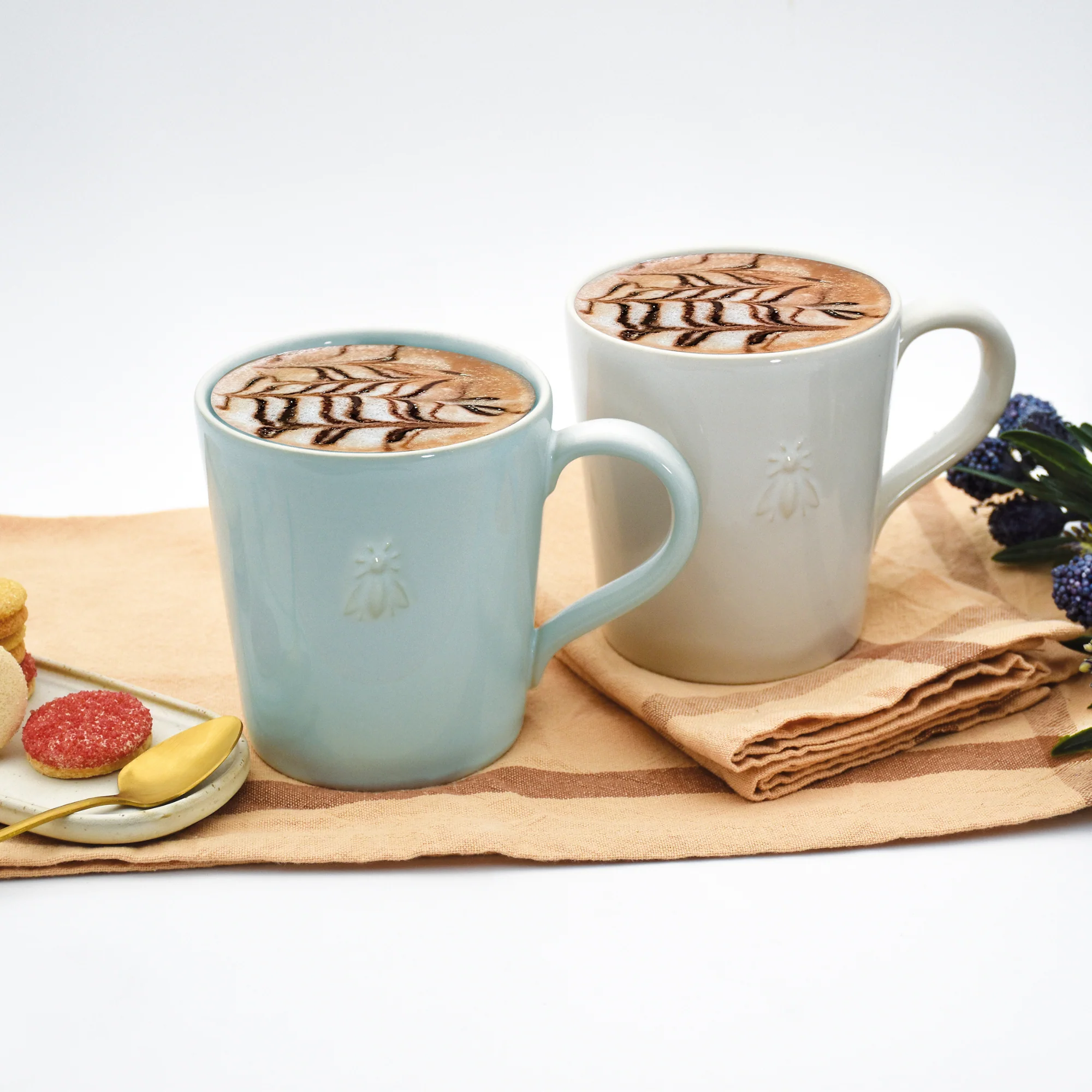 La Rochere Bee Ceramic Coffee Mug Set of 2 - Image 2