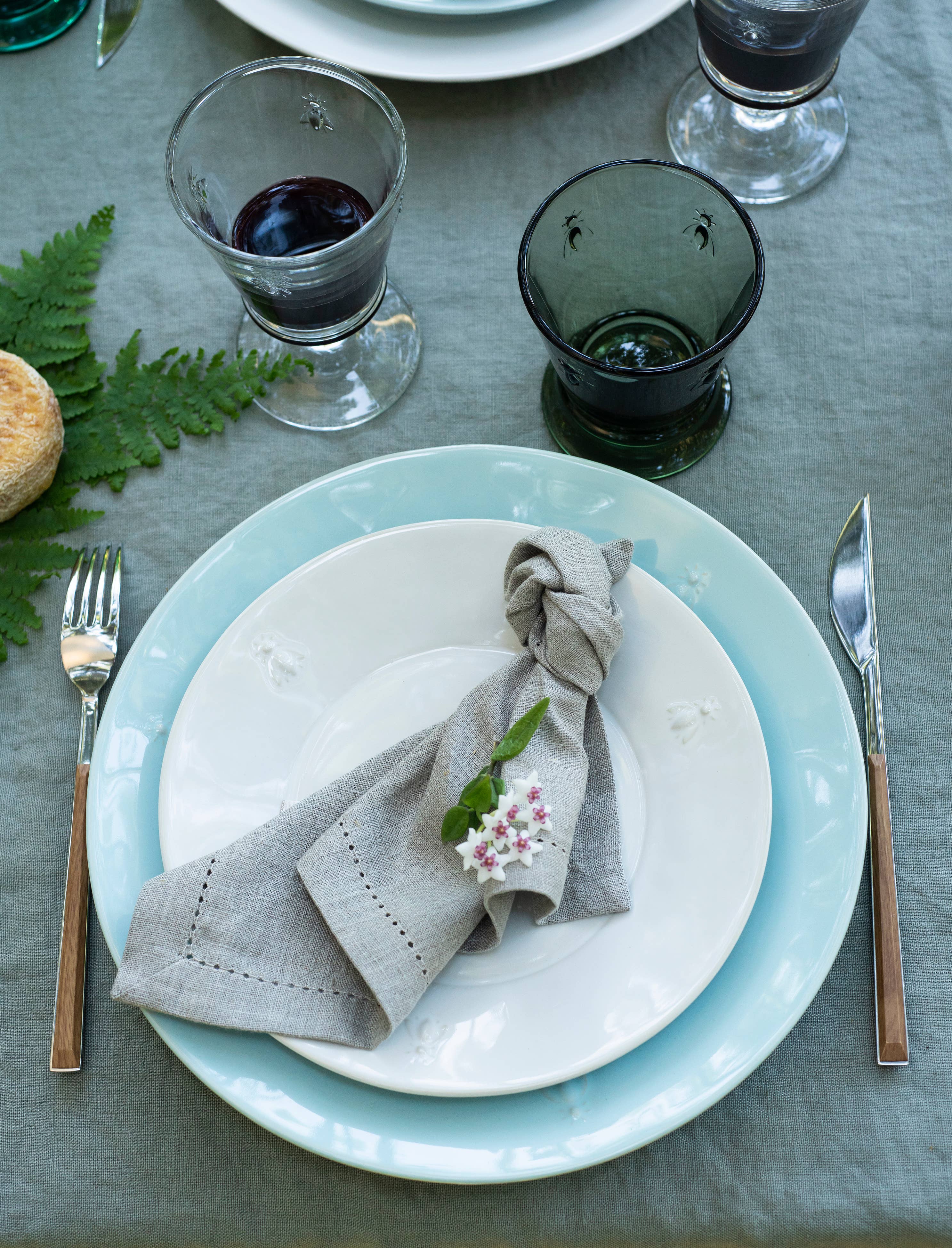 La Rochere Bee Ceramic Dinner Plates - Blue - Image 3
