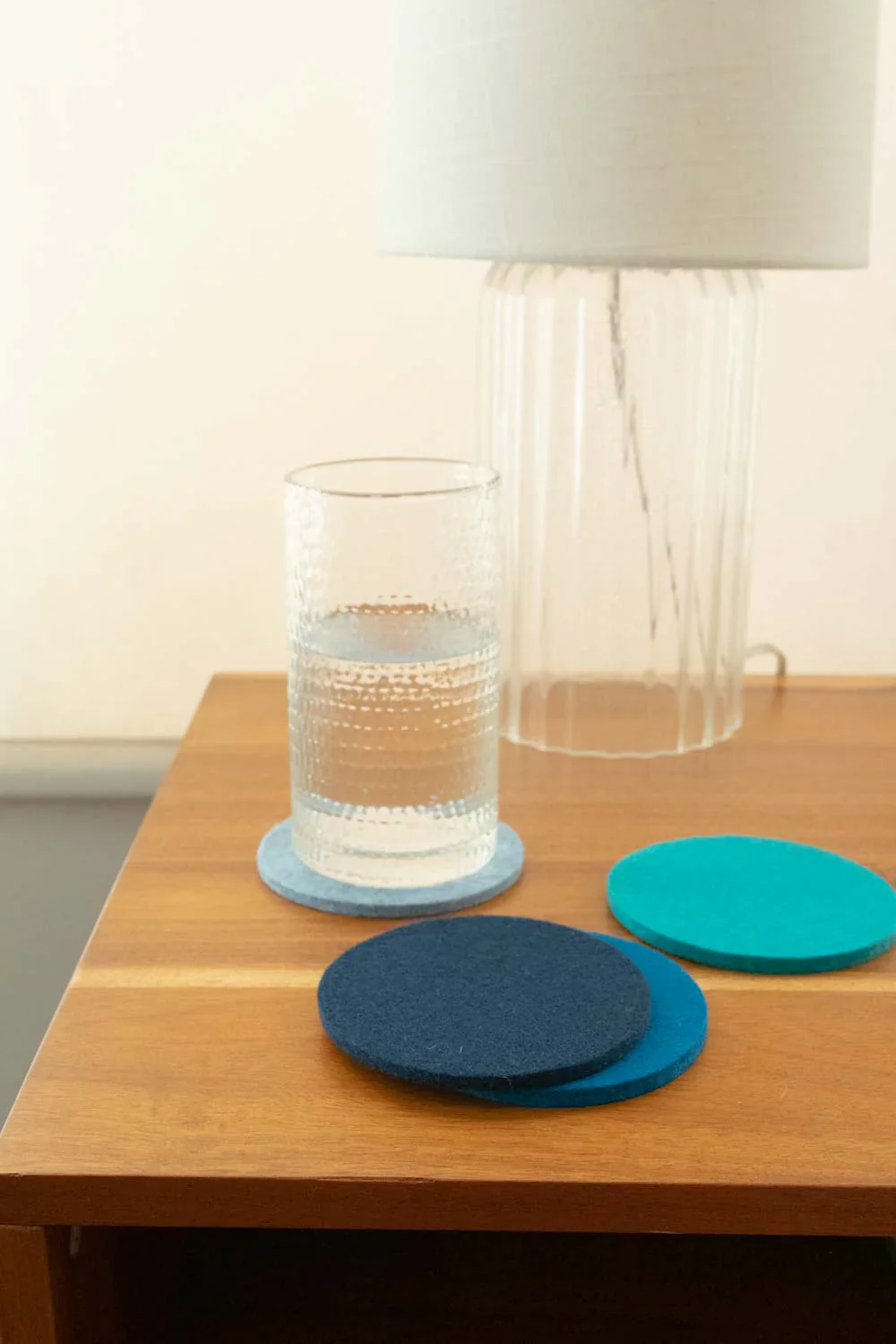 Ocean: Bierfilzl Merino Wool Felt Round Coaster Multi 4 Pack - Image 2