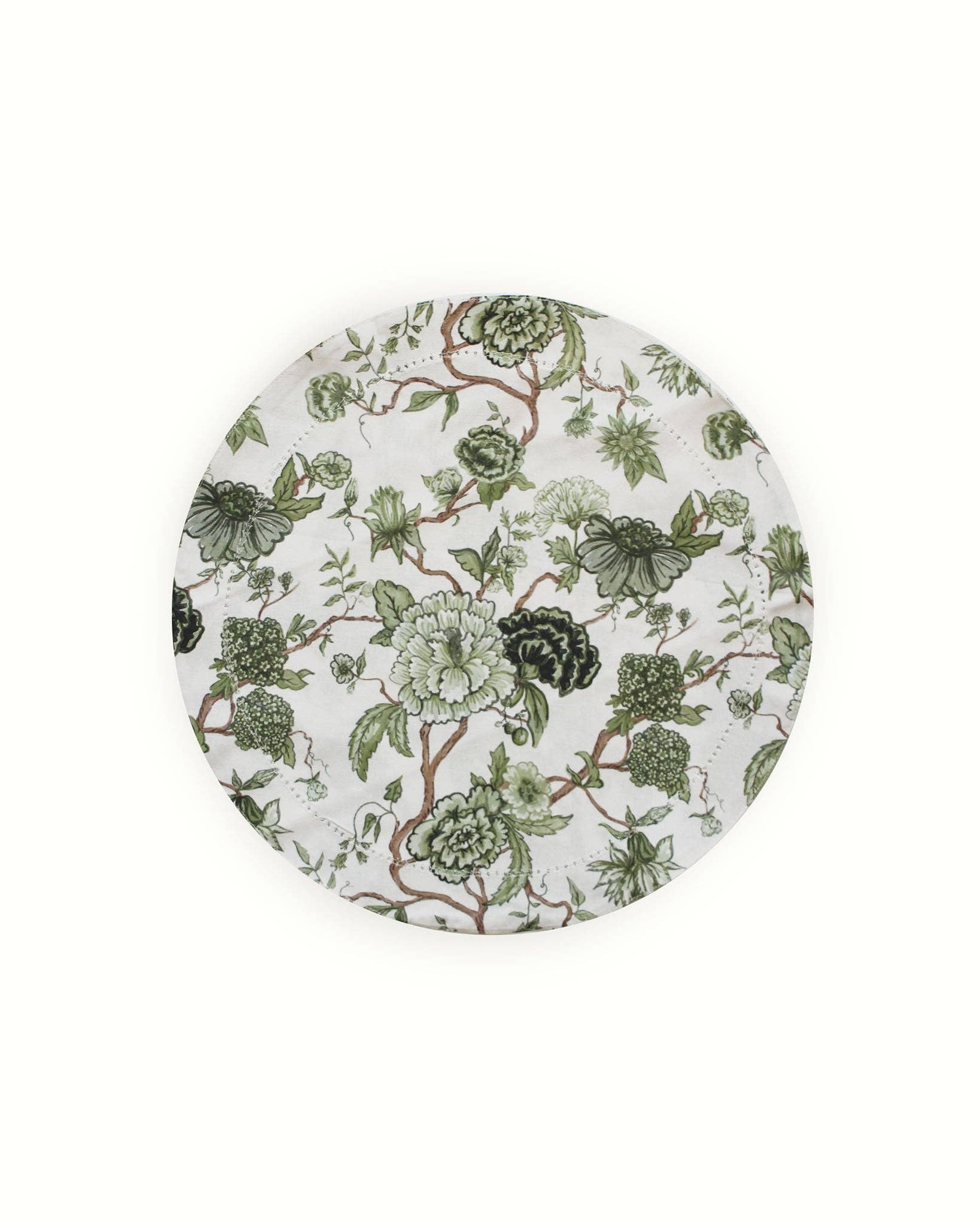 Florence Floral Round Placemats, Set of Four:  Fern - Image 5