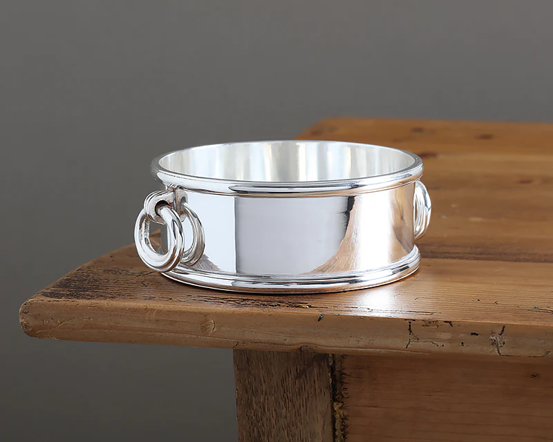 Hôtel Silver Private Label Bottle Coaster with Ring Handles - Image 5