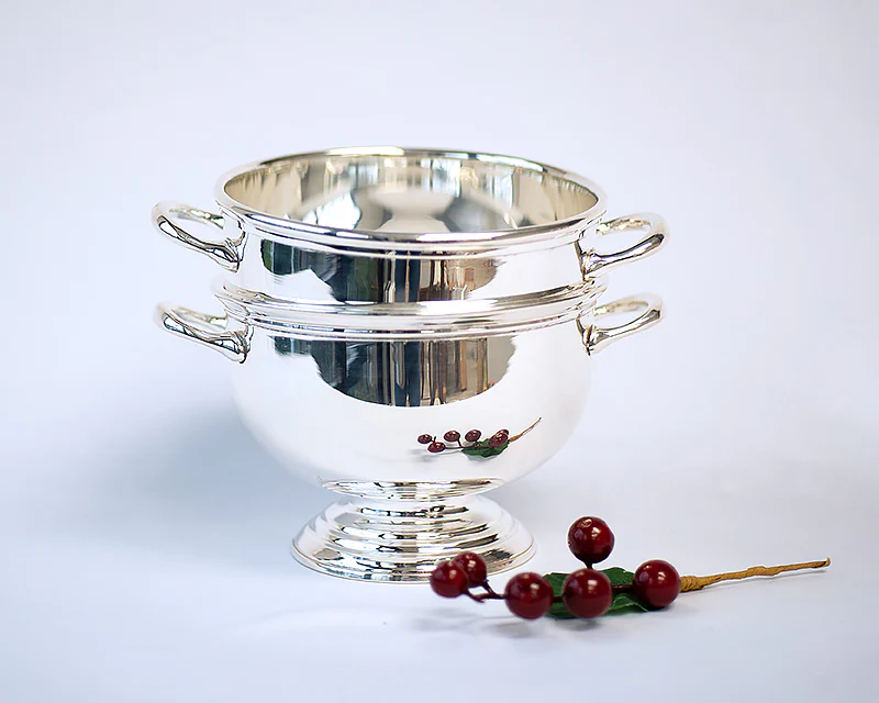 Hôtel Silver Private Label Footed Bowl With Handles - Image 12