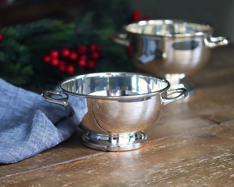 Hôtel Silver Private Label Footed Bowl With Handles - Image 17