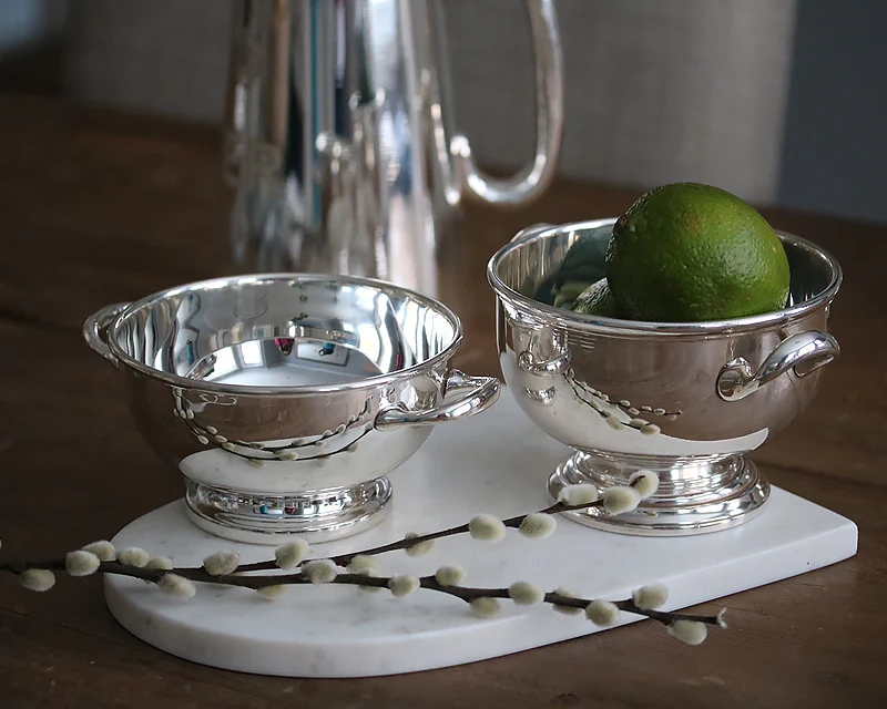 Hôtel Silver Private Label Footed Bowl With Handles - Image 8