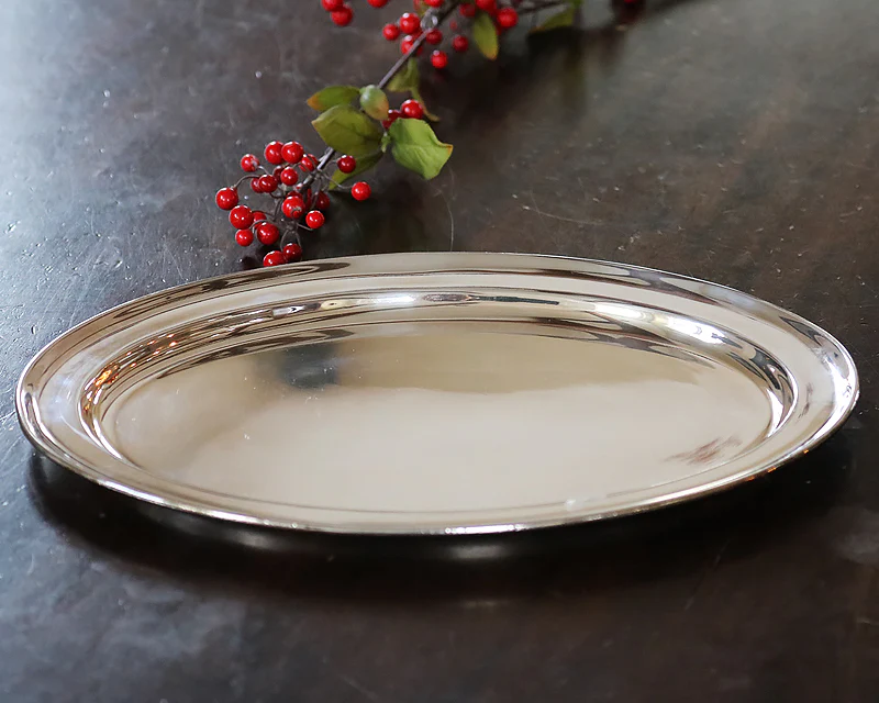 Hôtel Silver Vintage Oval Tray - Image 11