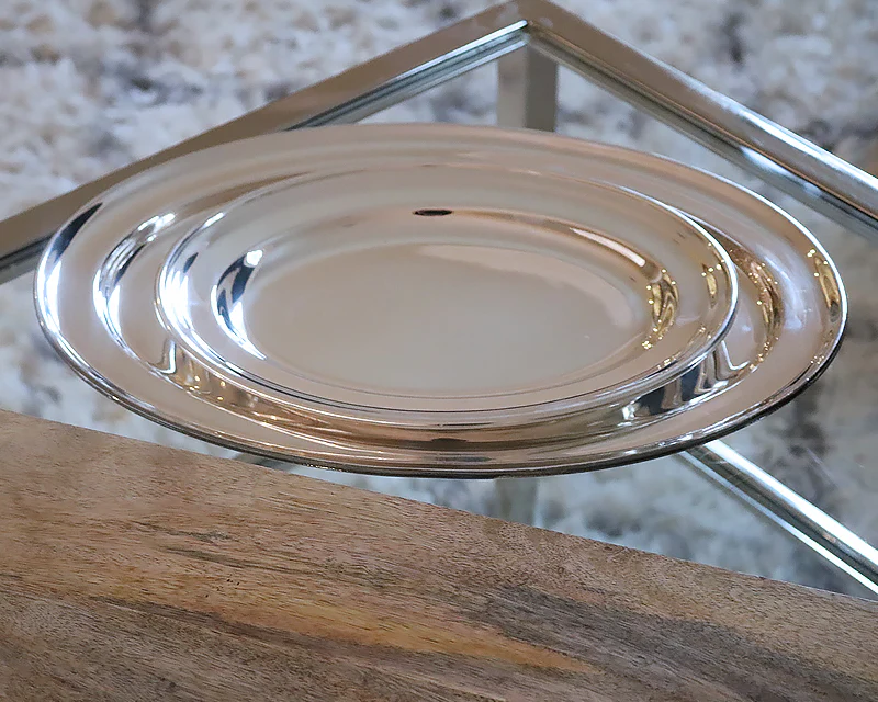Hôtel Silver Vintage Oval Tray - Image 12
