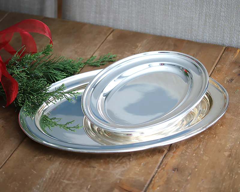 Hôtel Silver Vintage Oval Tray - Image 3
