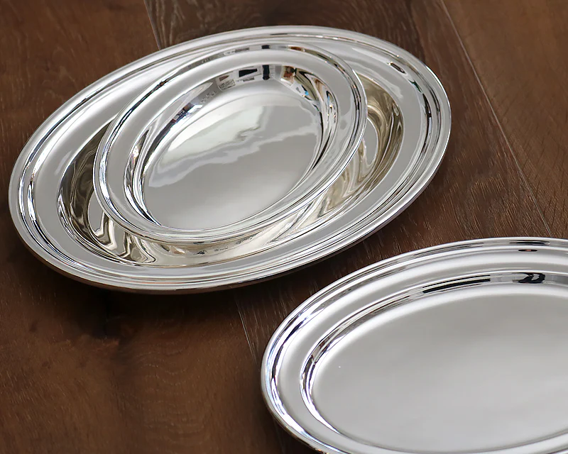 Hôtel Silver Vintage Oval Tray - Image 5
