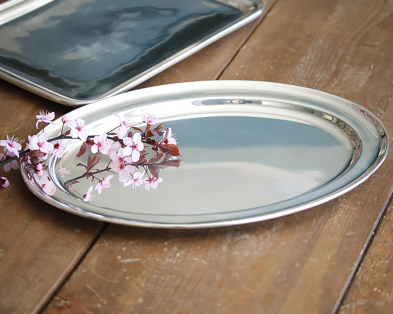 Hôtel Silver Vintage Oval Tray - Image 6