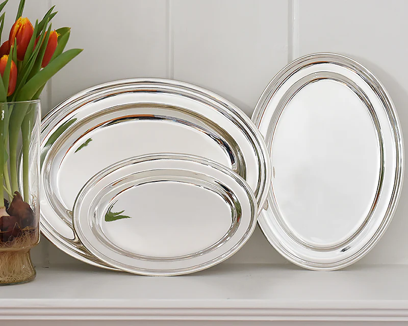 Hôtel Silver Vintage Oval Tray - Image 7