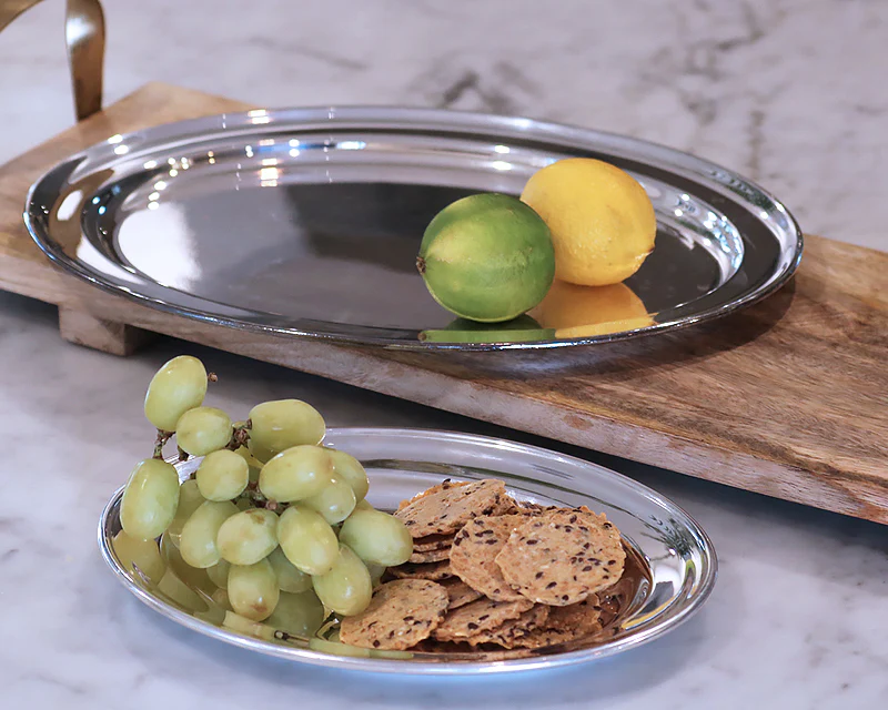 Hôtel Silver Vintage Oval Tray - Image 9