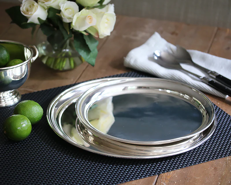 Hôtel Silver Vintage Round Tray - Image 4