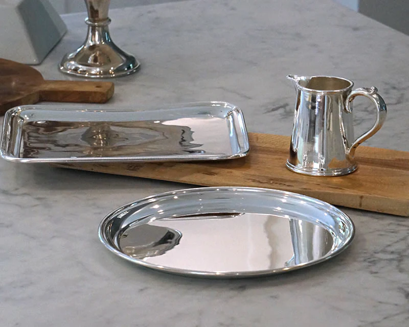 Hôtel Silver Vintage Round Tray - Image 5