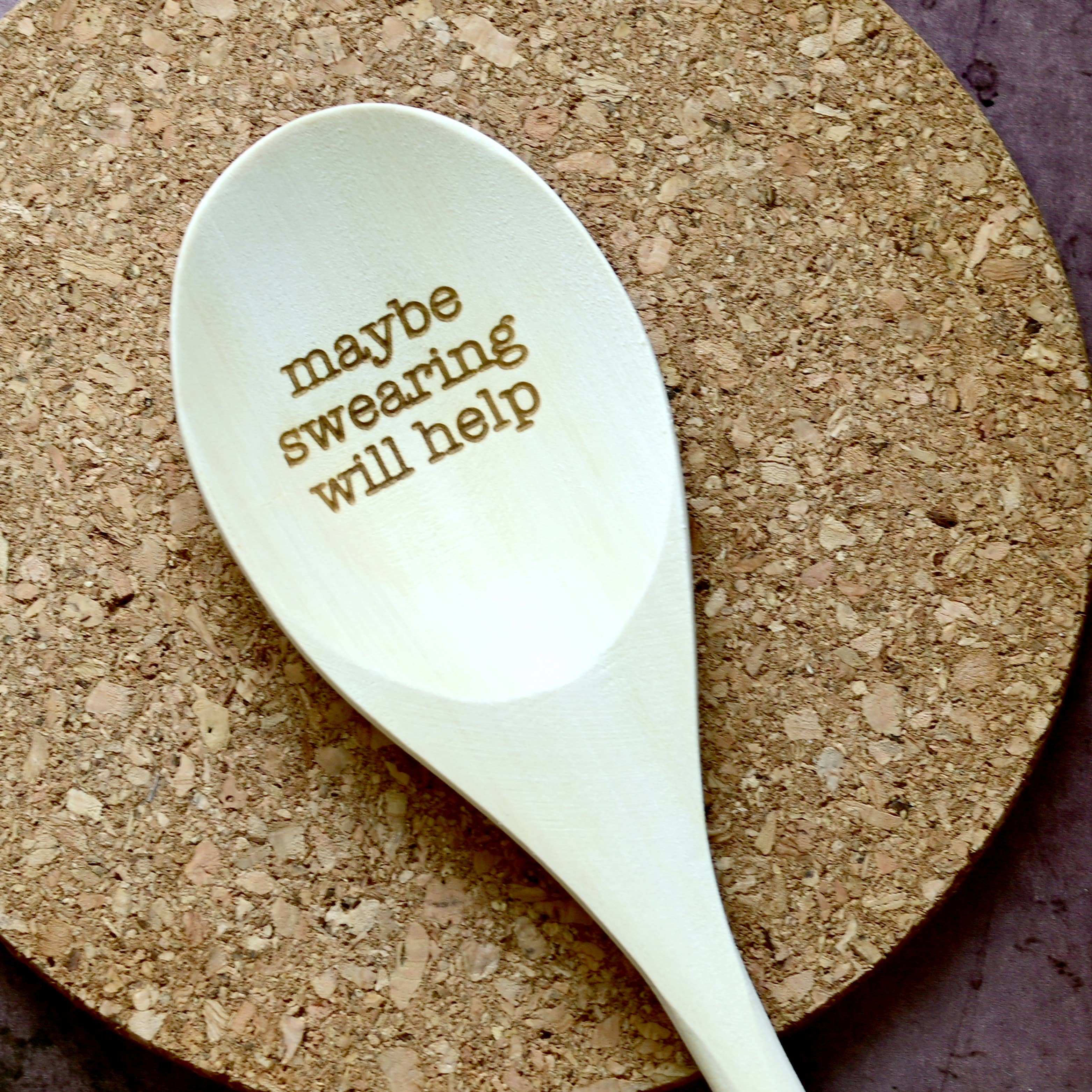 Maybe Swearing Will Help Engraved Spoons - Image 4