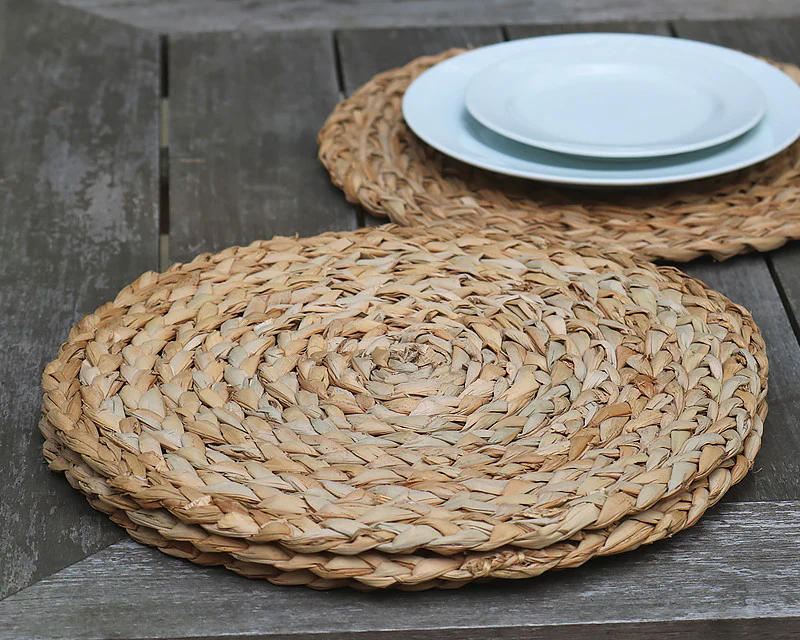 Natural Round Placemat - 6pc Set - Image 6