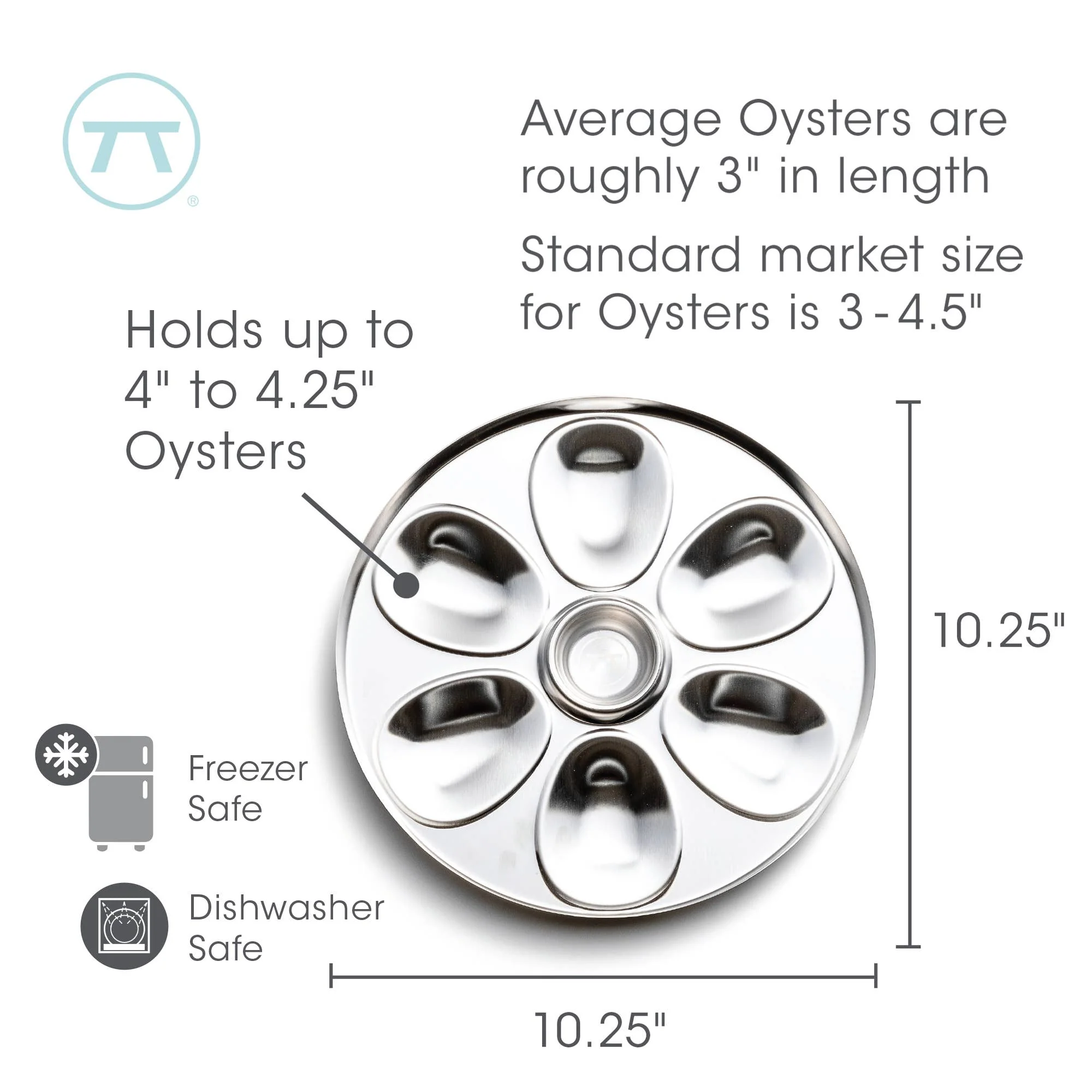 Stainless Steel Oyster Plate - Image 7