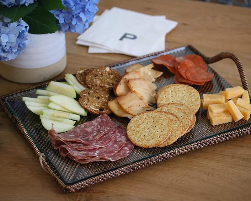 Rectangular Tray With Glass Bottom - Image 3