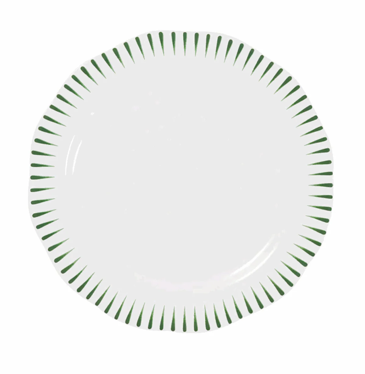 Juliska Sitio Stripe Dinner Plate - Basil