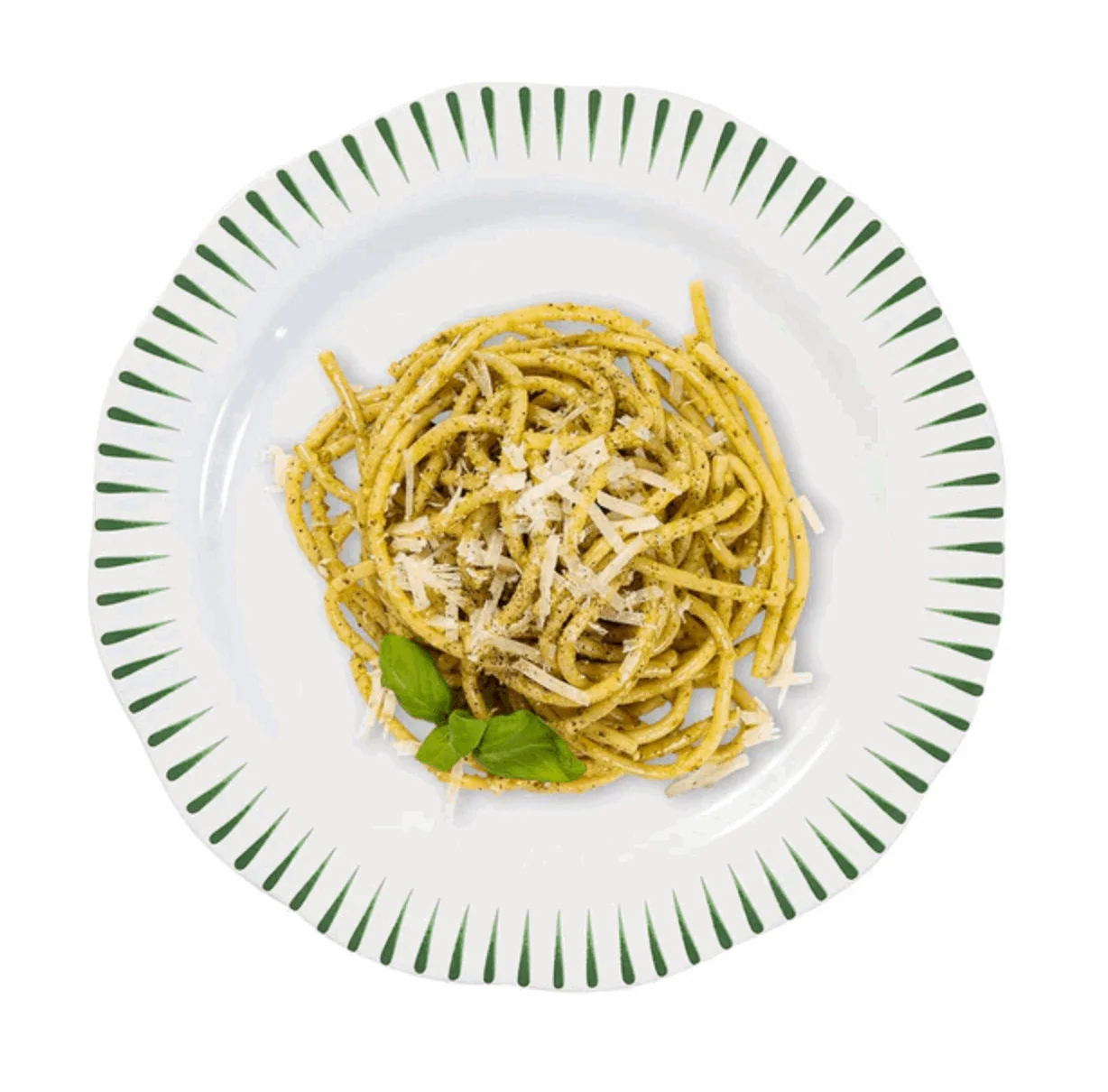 Juliska Sitio Stripe Dinner Plate - Basil - Image 4