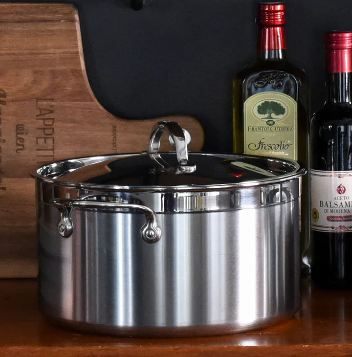 Hestan Professional Clad Stainless Steel Stockpot 8-Quart - Image 3