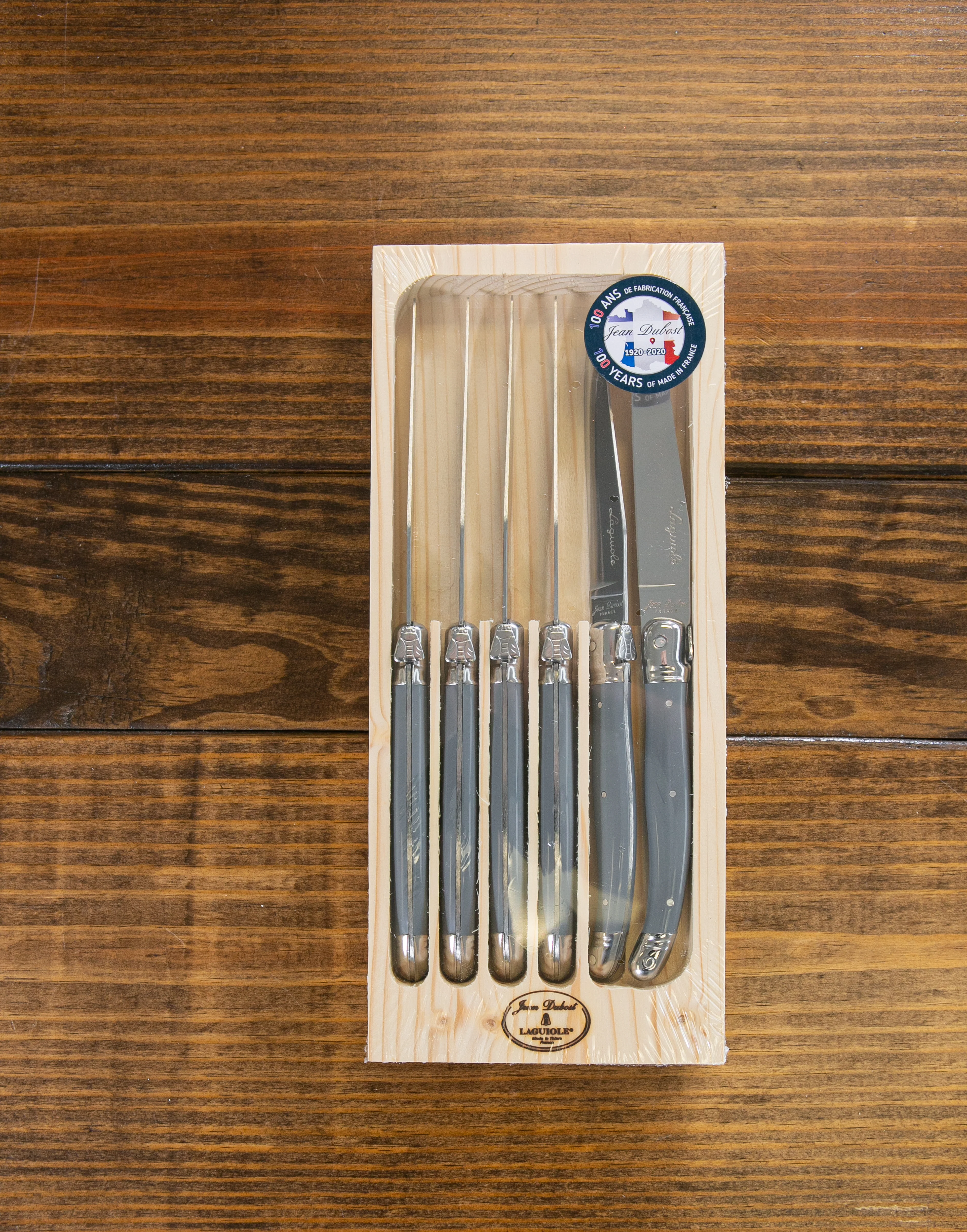Laguiole Steak Knives (Set of 6) in Wood Tray - Image 3