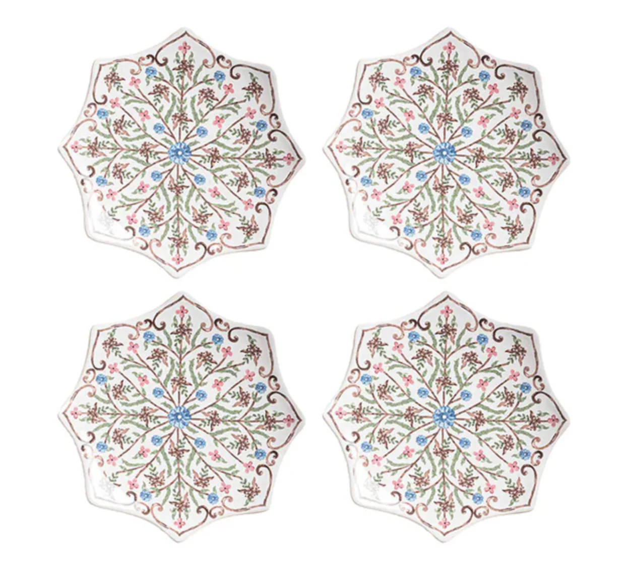 Juliska Villa Seville Scalloped Side/Cocktail Plate Set
