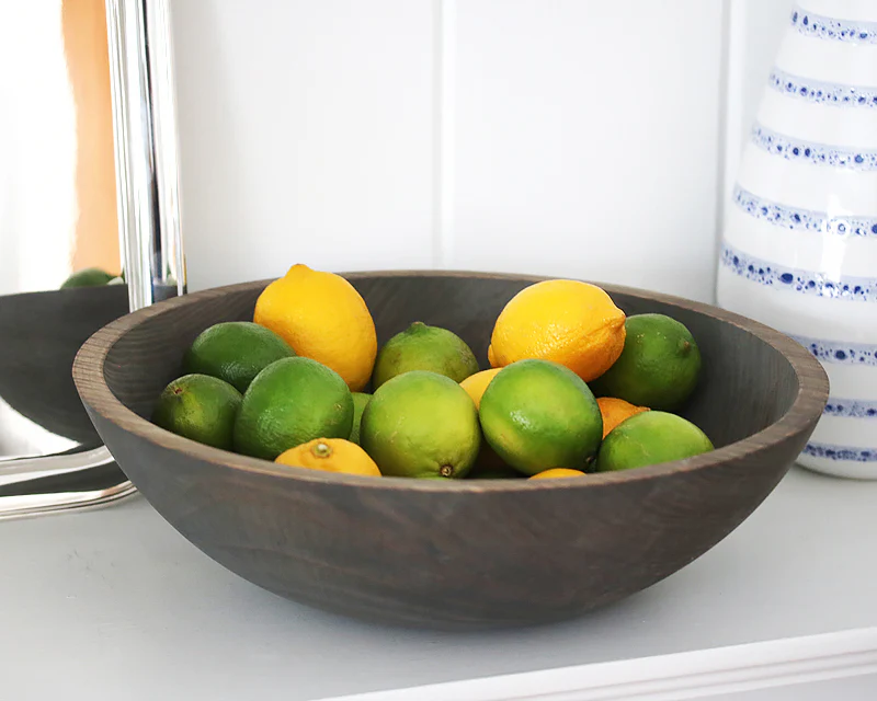 Round Wooden Salad Bowl - Image 10